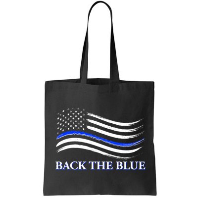 Back The Blue Thin Blue Line USA Flag Bag
