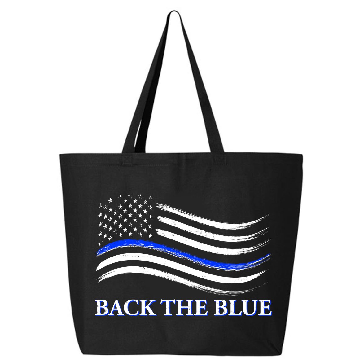 Back The Blue Thin Blue Line USA Flag 25L Jumbo Tote