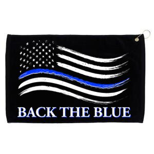 Back The Blue Thin Blue Line USA Flag Grommeted Golf Towel