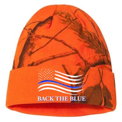 Back The Blue Thin Blue Line USA Flag Kati Licensed 12" Camo Beanie