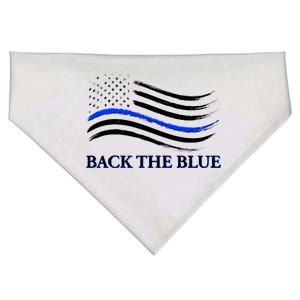 Back The Blue Thin Blue Line USA Flag USA-Made Doggie Bandana