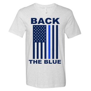 Back The Blue US Thin Line Support Cops V-Neck T-Shirt