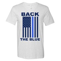 Back The Blue US Thin Line Support Cops V-Neck T-Shirt