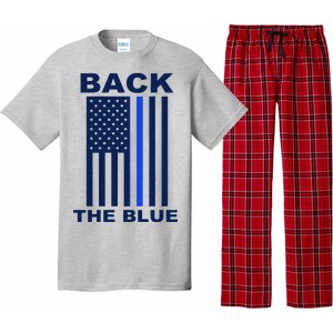 Back The Blue US Thin Line Support Cops Pajama Set