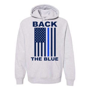 Back The Blue US Thin Line Support Cops Premium Hoodie