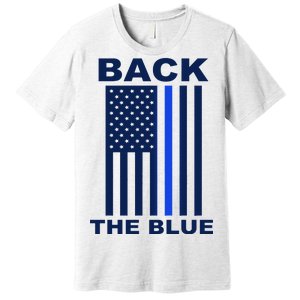 Back The Blue US Thin Line Support Cops Premium T-Shirt