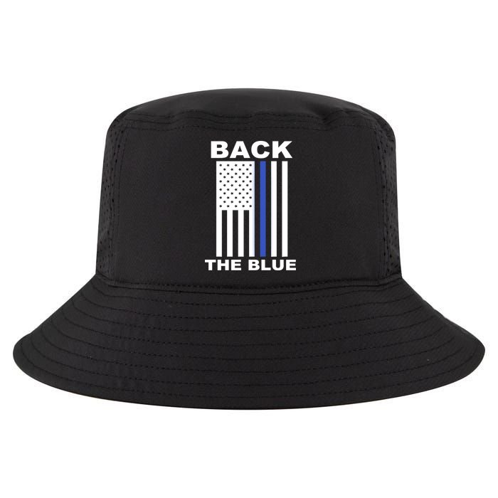 Back The Blue US Thin Line Support Cops Cool Comfort Performance Bucket Hat