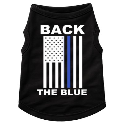 Back The Blue US Thin Line Support Cops Doggie Tank