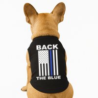 Back The Blue US Thin Line Support Cops Doggie Tank