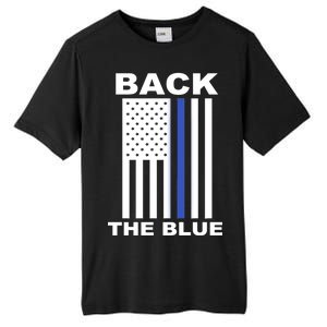 Back The Blue US Thin Line Support Cops Tall Fusion ChromaSoft Performance T-Shirt