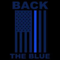 Back The Blue US Thin Line Support Cops 16oz Travel Tumbler
