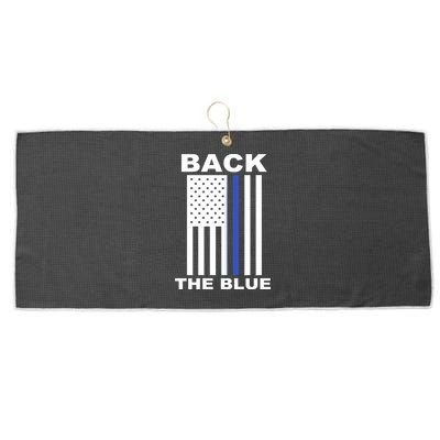 Back The Blue US Thin Line Support Cops Large Microfiber Waffle Golf Towel