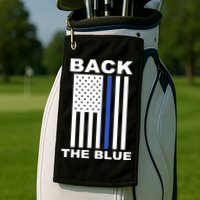 Back The Blue US Thin Line Support Cops Golf Towel