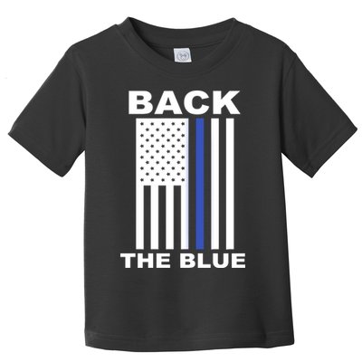 Back The Blue US Thin Line Support Cops Toddler T-Shirt
