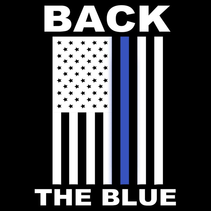 Back The Blue US Thin Line Support Cops Wool Snapback Cap