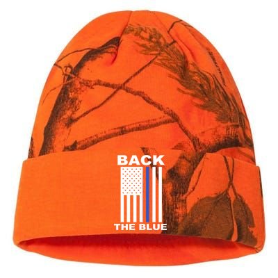 Back The Blue US Thin Line Support Cops Kati Licensed 12" Camo Beanie