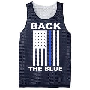 Back The Blue US Thin Line Support Cops Mesh Reversible Basketball Jersey Tank