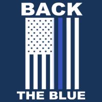 Back The Blue US Thin Line Support Cops Infant Baby Jersey Bodysuit