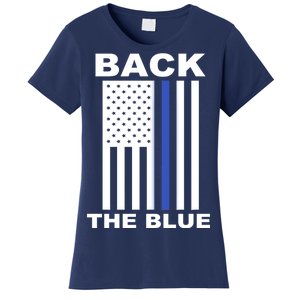 Back The Blue US Thin Line Support Cops Women's T-Shirt