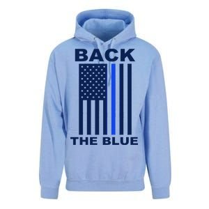 Back The Blue US Thin Line Support Cops Unisex Surf Hoodie