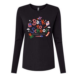 Back To School Pandemic Edition Womens Cotton Relaxed Long Sleeve T-Shirt