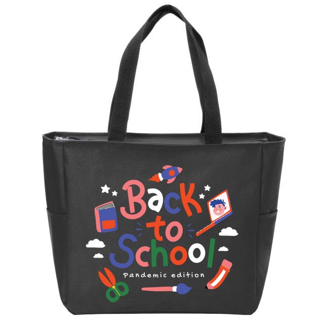 Back To School Pandemic Edition Zip Tote Bag