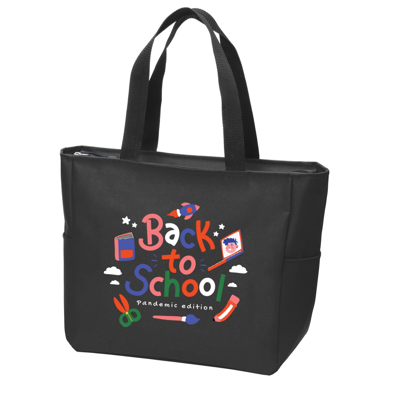 Back To School Pandemic Edition Zip Tote Bag