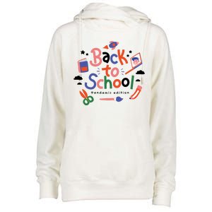 Back To School Pandemic Edition Womens Funnel Neck Pullover Hood