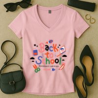 Back To School Pandemic Edition Women's V-Neck T-Shirt