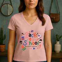 Back To School Pandemic Edition Women's V-Neck T-Shirt