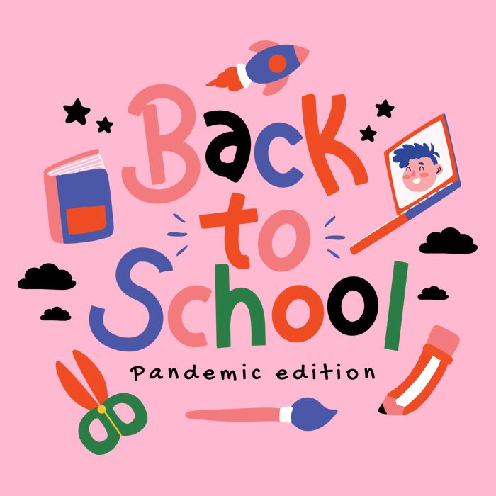 Back To School Pandemic Edition Women's V-Neck T-Shirt