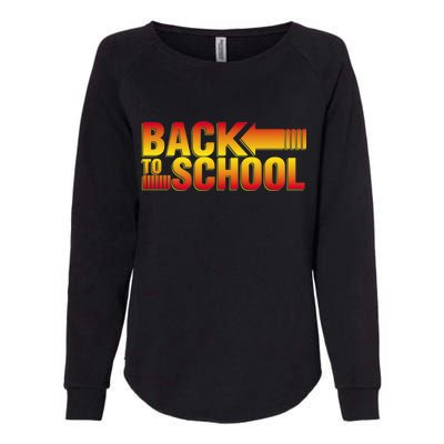 Back To School Parody Logo Womens California Wash Sweatshirt