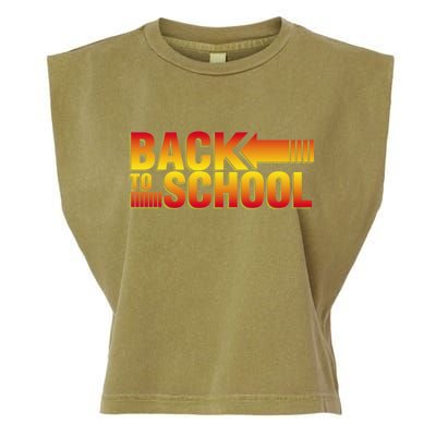 Back To School Parody Logo Garment-Dyed Women's Muscle Tee