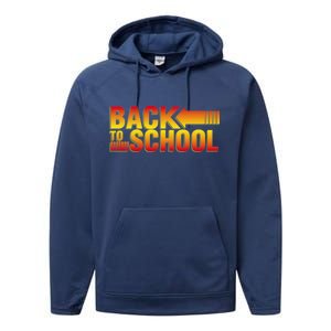 Back To School Parody Logo Performance Fleece Hoodie