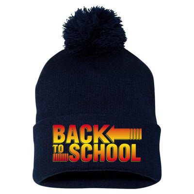 Back To School Parody Logo Pom Pom 12in Knit Beanie