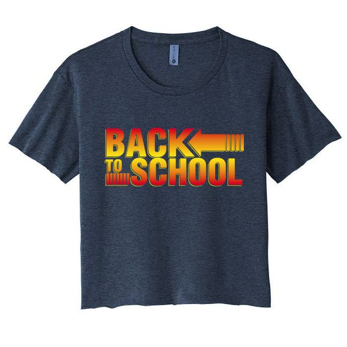 Back To School Parody Logo Women's Crop Top Tee