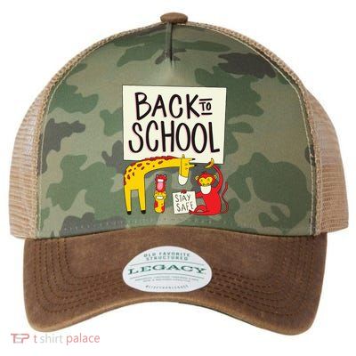 Back To School Stay Safe Animal Legacy Tie Dye Trucker Hat