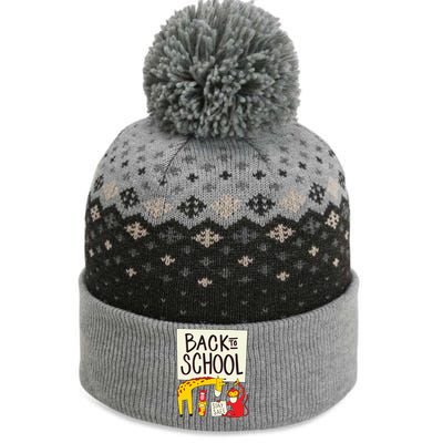 Back To School Stay Safe Animal The Baniff Cuffed Pom Beanie