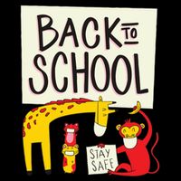 Back To School Stay Safe Animal Sustainable Bucket Hat