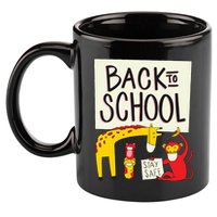 Back To School Stay Safe Animal 11oz C Handle Ceramic Mug