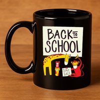 Back To School Stay Safe Animal 11oz C Handle Ceramic Mug