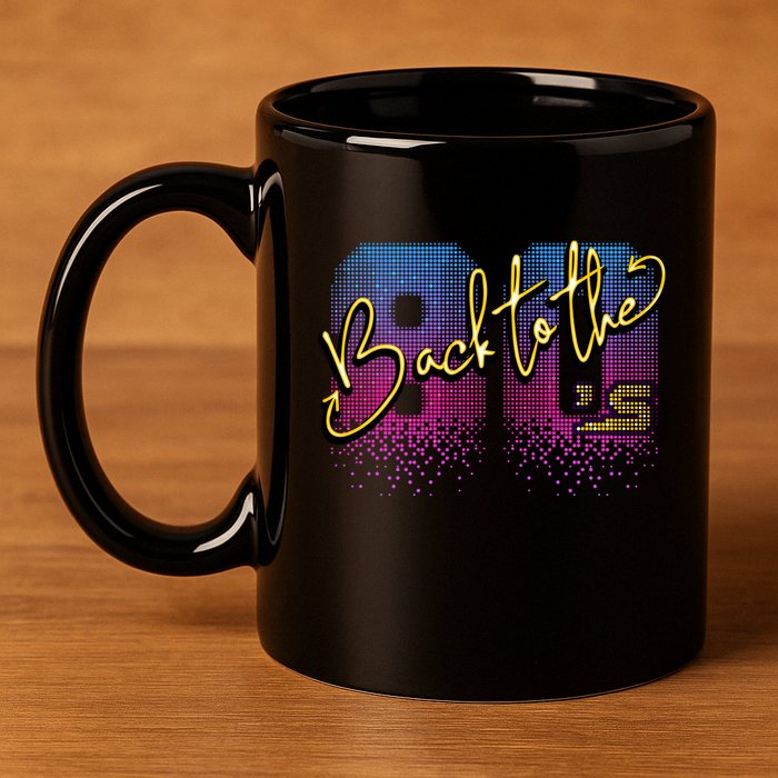 Back To The Eighties  11oz C Handle Ceramic Mug