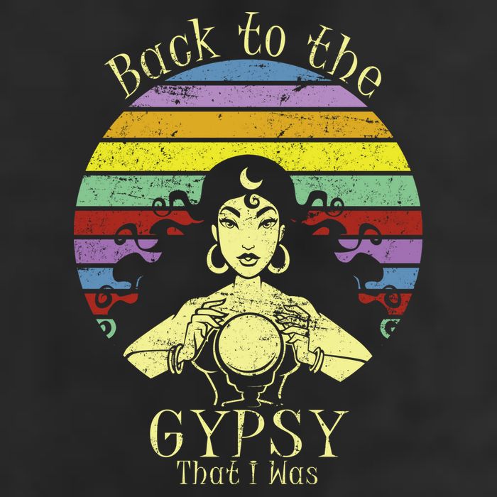 Back To The Gypsy I Was 7 Panel Mesh Trucker Snapback Hat