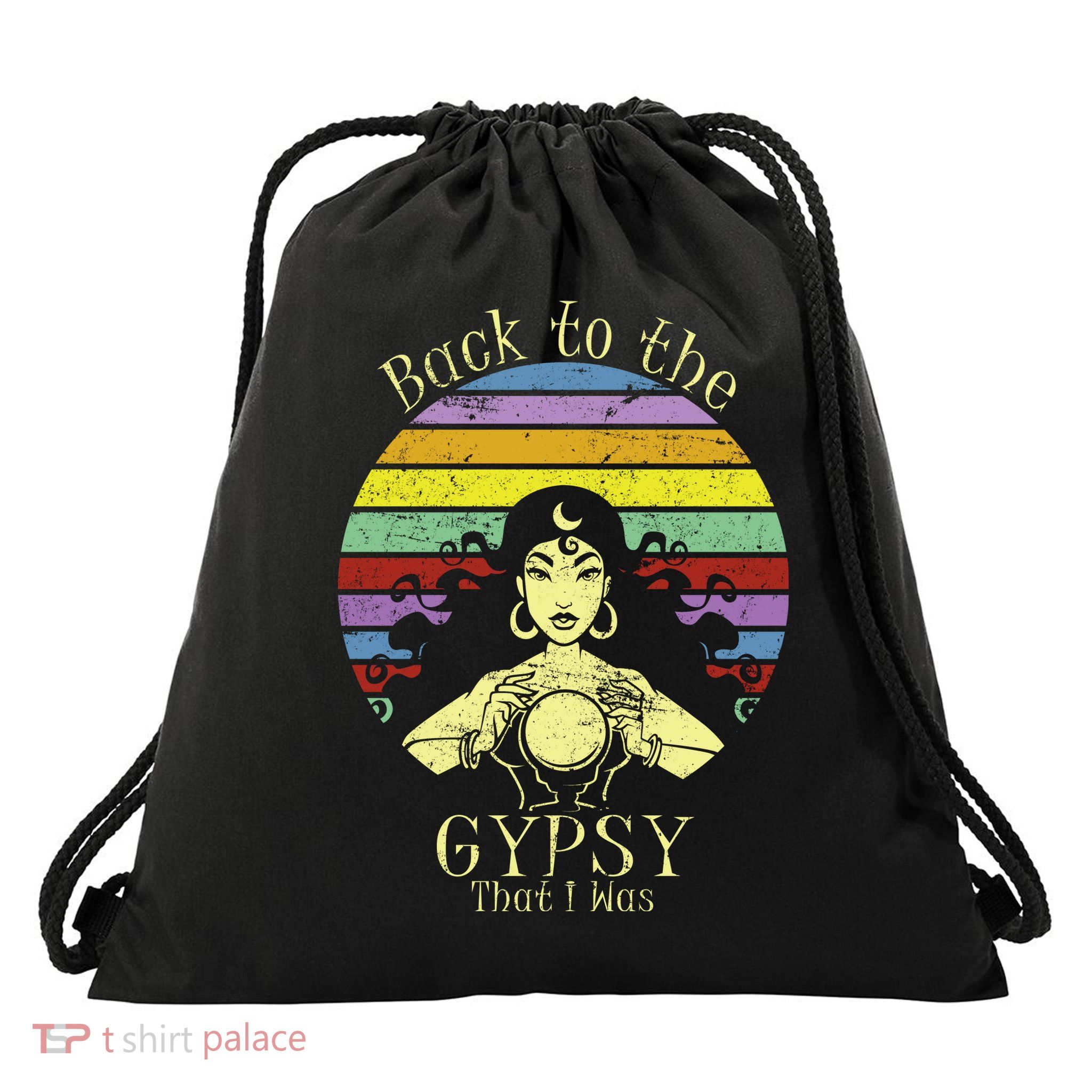 Back To The Gypsy I Was Drawstring Bag