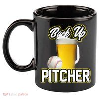 Back Up Pitcher 11oz C Handle Ceramic Mug