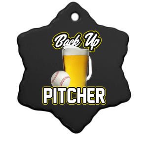 Back Up Pitcher Ceramic Star Ornament