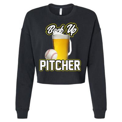 Back Up Pitcher Cropped Pullover Crew