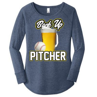 Back Up Pitcher Women's Perfect Tri Tunic Long Sleeve Shirt