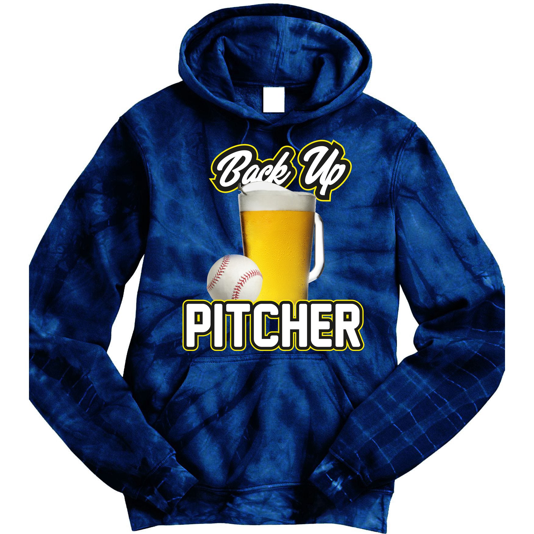 Back Up Pitcher Tie Dye Hoodie