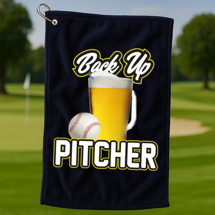 Back Up Pitcher Golf Towel